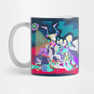 the goat and the witches in alien experience Mug